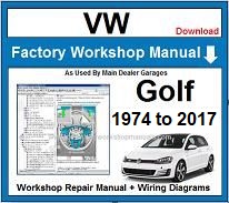 VW Golf Service Repair Workshop Manual